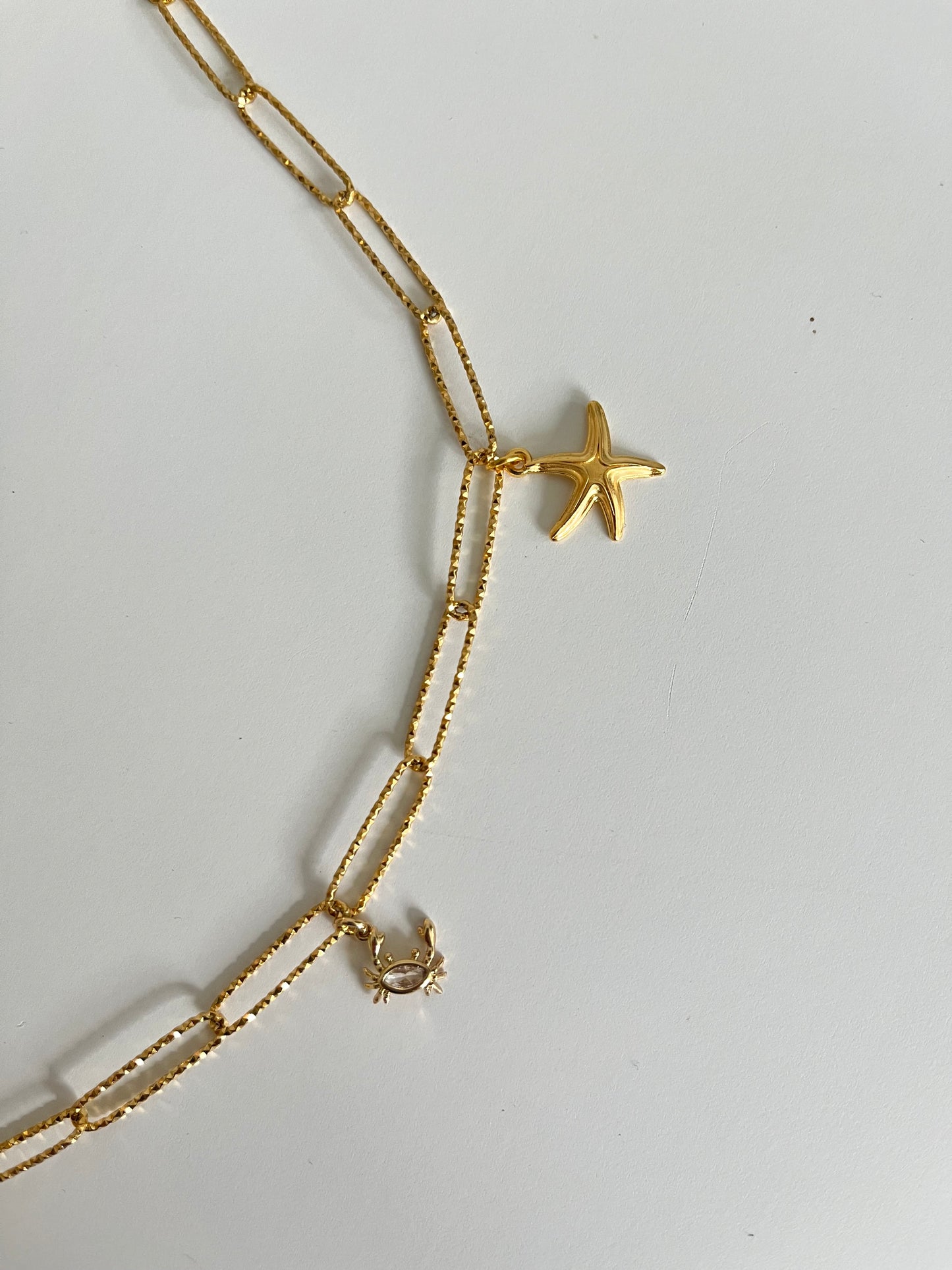 Collier breloques gold Summer