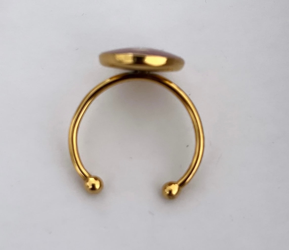 Bague ronde gold