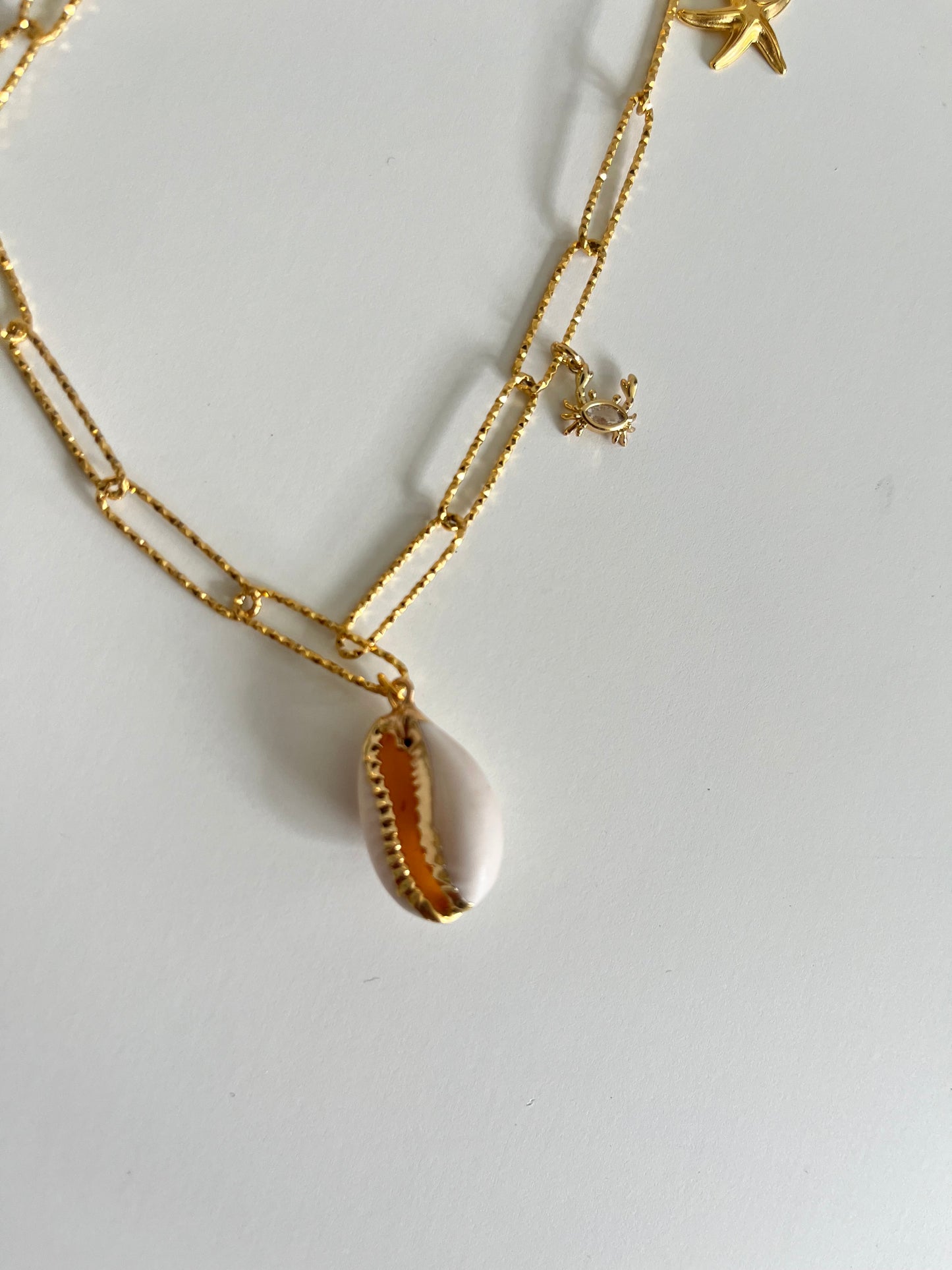 Collier breloques gold Summer